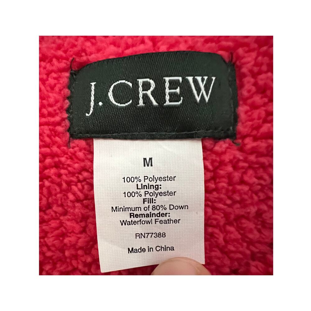 J. Crew Full Zip and Snap Down Puffer Vest Size Medium - Picture 3 of 5